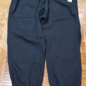 GAP Black drawstring joggers Size Med Petite